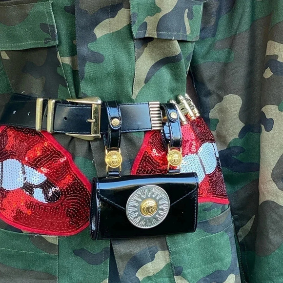 Versace Patent Leather Belt Bag - Picture 2 of 11